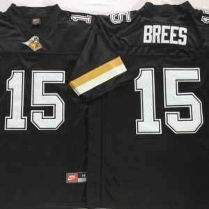 Purdue Boilermakers Black #15 BREES jersey