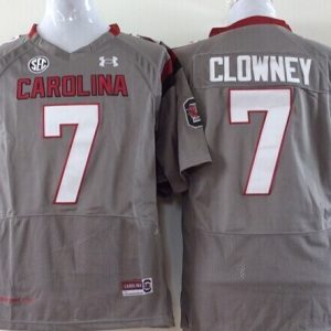 South Carolina Gamecock #7 Clowney Gray jersey