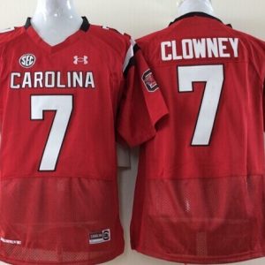 South Carolina Gamecock #7 Clowney Red jersey