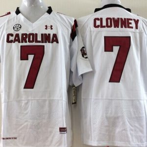 South Carolina Gamecock #7 Clowney White jersey