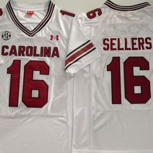 South Carolina Gamecock White #16 SELLERS jersey