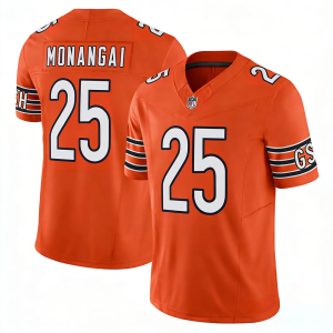 Men's Chicago Bears #25 Kyle Monangai Orange 2025 F.U.S.E. Vapor Untouchable Limited Jersey