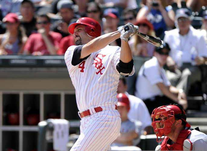 PAUL KONERKO Chicago White Sox 1970's Majestic Throwback Baseball Jersey - Image 3