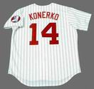 PAUL KONERKO Chicago White Sox 1970's Majestic Throwback Baseball Jersey - Image 6