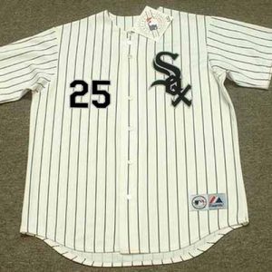 JIM ABBOTT Chicago White Sox 1998 Home Majestic Throwback Baseball Jersey