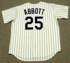 JIM ABBOTT Chicago White Sox 1998 Home Majestic Throwback Baseball Jersey - Image 4