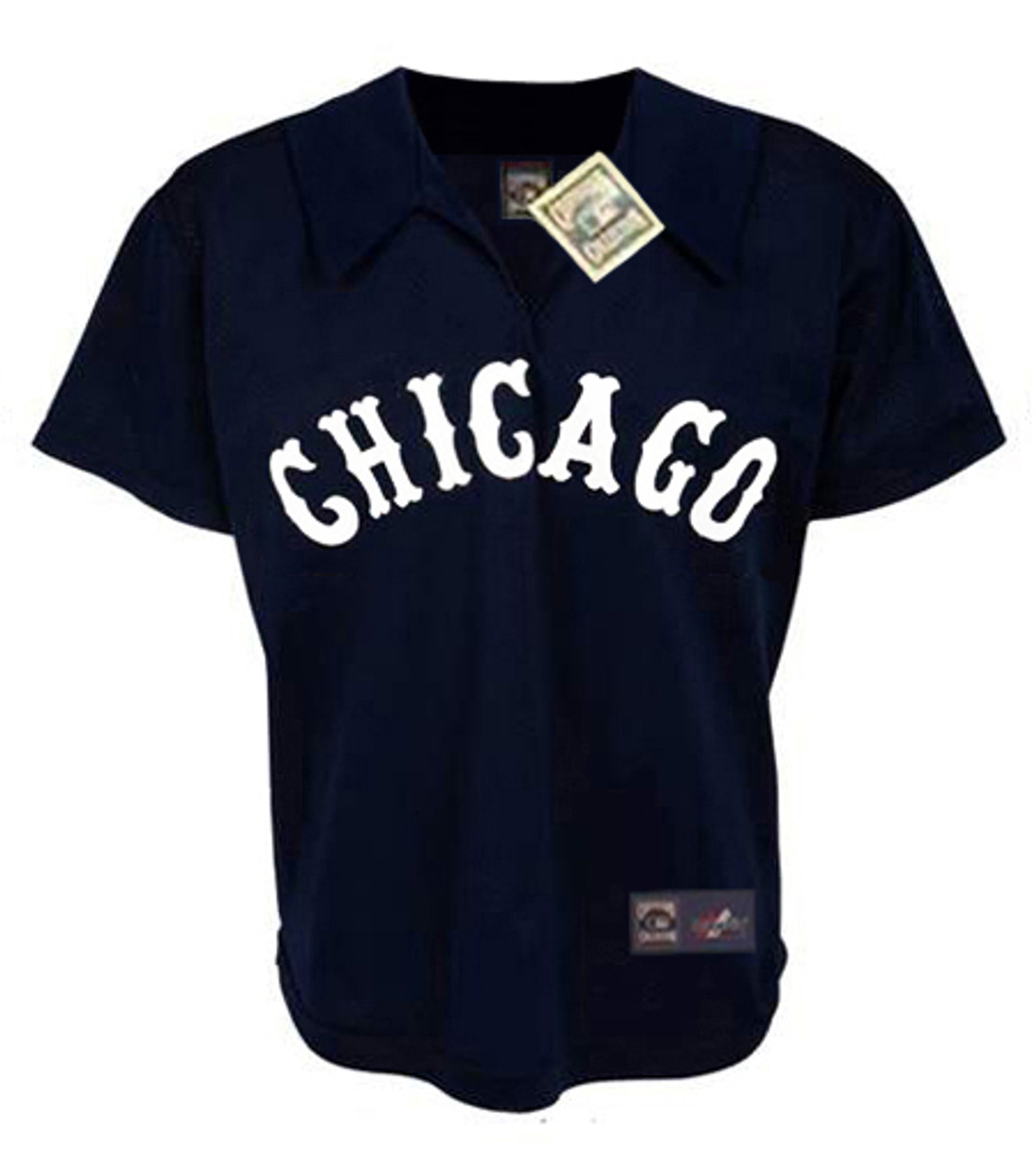CHICAGO WHITE SOX 1970's Away Majestic Throwback Baseball Jersey
