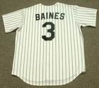 HAROLD BAINES Chicago White Sox 1996 Majestic Throwback Home Baseball Jersey - Image 4
