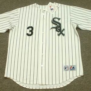 HAROLD BAINES Chicago White Sox 1996 Majestic Throwback Home Baseball Jersey