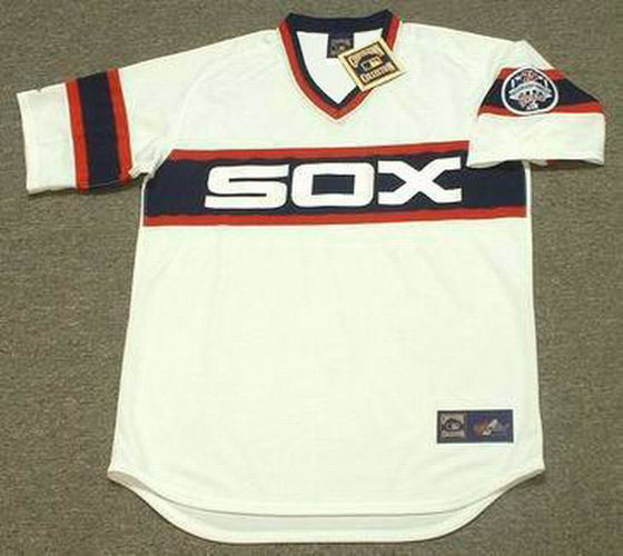 CARLTON FISK Chicago White Sox 1985 Majestic Throwback Baseball Jersey