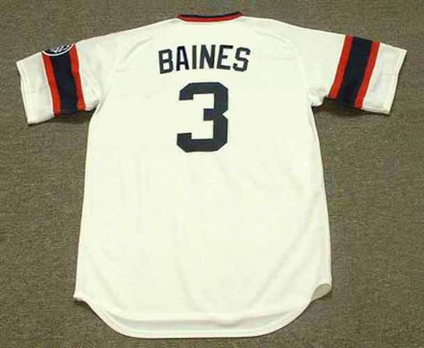 HAROLD BAINES Chicago White Sox 1985 Home Majestic Throwback Baseball Jersey - Image 2