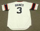 HAROLD BAINES Chicago White Sox 1985 Home Majestic Throwback Baseball Jersey - Image 4