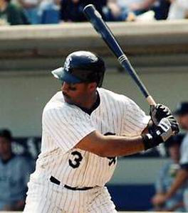 HAROLD BAINES Chicago White Sox 1996 Majestic Throwback Home Baseball Jersey - Image 3