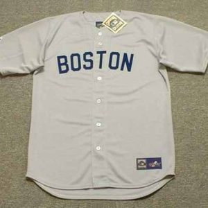 KEN HARRELSON Boston Red Sox 1967 Away Majestic Throwback Baseball Jersey