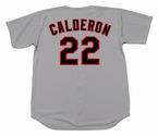 IVAN CALDERON Chicago White Sox 1990 Majestic Throwback Away Baseball Jersey - Image 5