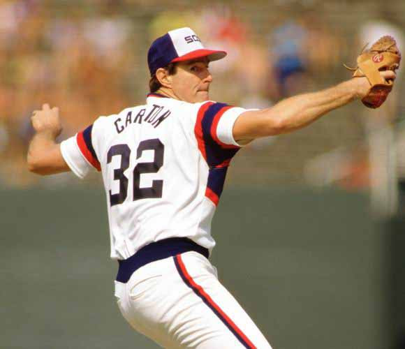 STEVE CARLTON Chicago White Sox 1986 Home Majestic Throwback Baseball Jersey - Image 4