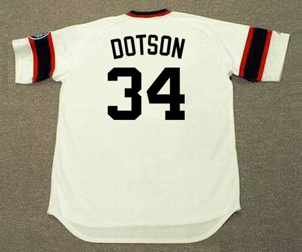RICH DOTSON Chicago White Sox 1985 Home Majestic Throwback Baseball Jersey - Image 2