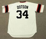 RICH DOTSON Chicago White Sox 1985 Home Majestic Throwback Baseball Jersey - Image 4