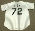 CARLTON FISK Chicago White Sox 1993 Majestic Throwback Home Baseball Jersey - Image 4