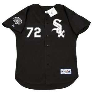 CARLTON FISK Chicago White Sox 1991 Majestic Throwback Baseball Jersey