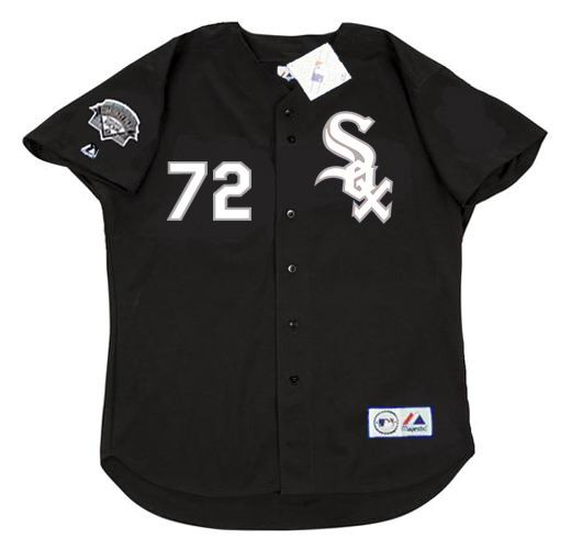 CARLTON FISK Chicago White Sox 1991 Majestic Throwback Baseball Jersey