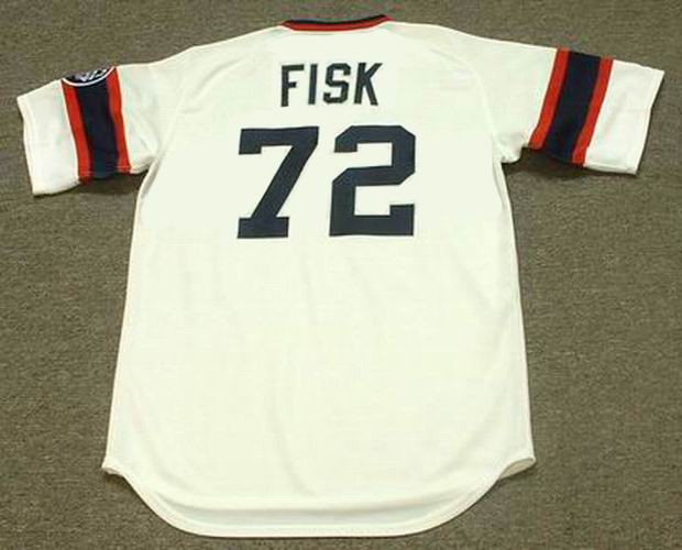 CARLTON FISK Chicago White Sox 1985 Majestic Throwback Baseball Jersey - Image 2