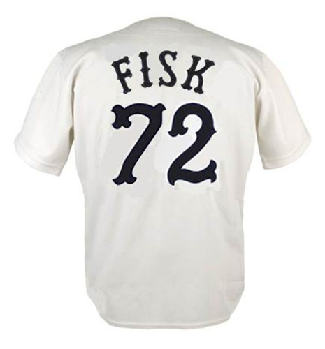 CARLTON FISK Chicago White Sox 1981 Home Majestic Throwback Baseball Jersey - Image 2