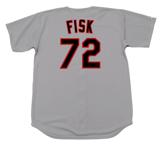CARLTON FISK Chicago White Sox 1990 Majestic Throwback Away Baseball Jersey - Image 2