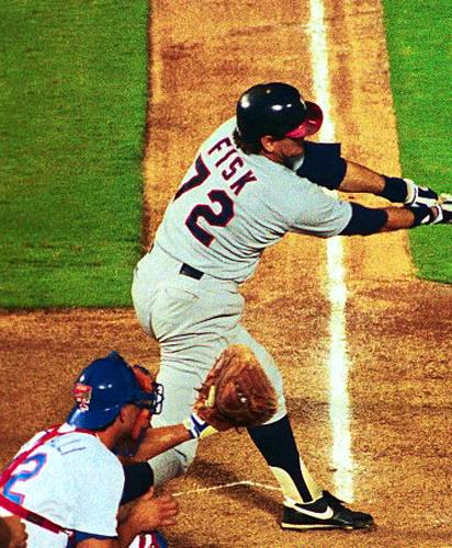 CARLTON FISK Chicago White Sox 1990 Majestic Throwback Away Baseball Jersey - Image 4