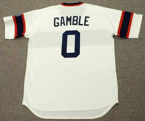 OSCAR GAMBLE Chicago White Sox 1985 Home Majestic Throwback Baseball Jersey - Image 2