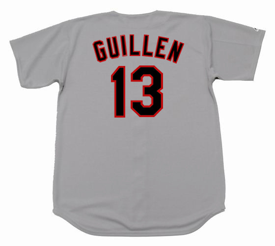 OZZIE GUILLEN Chicago White Sox 1990 Majestic Throwback Away Baseball Jersey - Image 2
