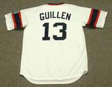 OZZIE GUILLEN Chicago White Sox 1985 Home Majestic Throwback Baseball Jersey - Image 5