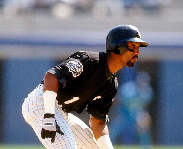 LANCE JOHNSON Chicago White Sox 1991 Majestic Throwback Baseball Jersey - Image 3