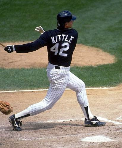 RON KITTLE Chicago White Sox 1991 Majestic Throwback Baseball Jersey - Image 4