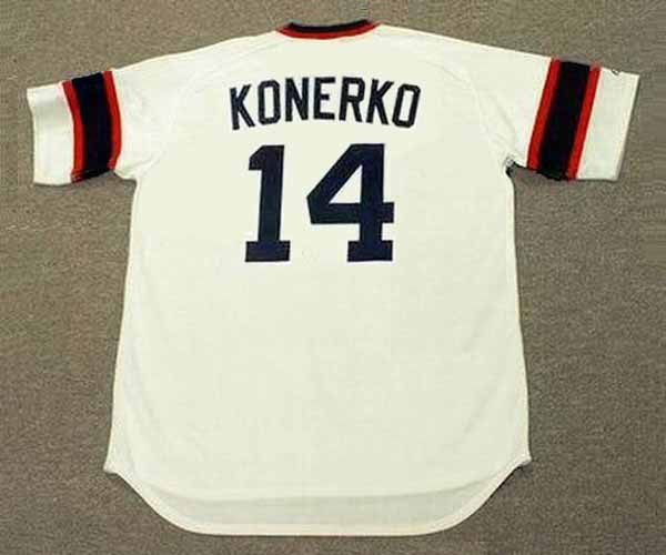 PAUL KONERKO Chicago White Sox 1980's Majestic Throwback Baseball Jersey - Image 2