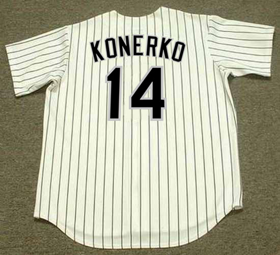 PAUL KONERKO Chicago White Sox 2006 Home Majestic Throwback Baseball Jersey - Image 2
