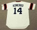 PAUL KONERKO Chicago White Sox 1980's Majestic Throwback Baseball Jersey - Image 5