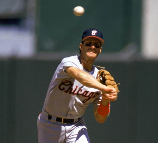 STEVE LYONS Chicago White Sox 1990 Majestic Throwback Away Baseball Jersey - Image 3