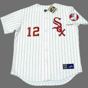 AJ PIERZYNSKI Chicago White Sox 1970's Majestic Throwback Baseball Jersey