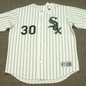 TIM RAINES Chicago White Sox 1994 Majestic Throwback Home Baseball Jersey
