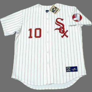 RON SANTO Chicago White Sox 1974 Majestic Throwback Baseball Jersey