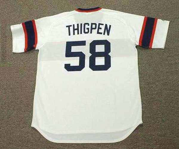 BOBBY THIGPEN Chicago White Sox 1986 Home Majestic Throwback Baseball Jersey - Image 2