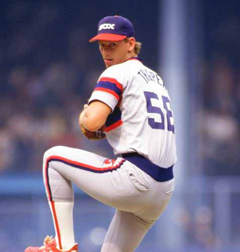 BOBBY THIGPEN Chicago White Sox 1986 Home Majestic Throwback Baseball Jersey - Image 4