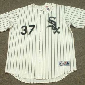 BOBBY THIGPEN Chicago White Sox 1991 Majestic Throwback Home Baseball Jersey