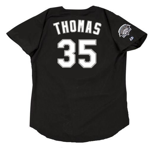 FRANK THOMAS Chicago White Sox 1991 Majestic Throwback Baseball Jersey - Image 2