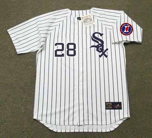 WILBUR WOOD Chicago White Sox 1968 Home Majestic Throwback Baseball Jersey - Image 2