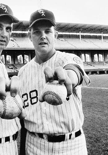 WILBUR WOOD Chicago White Sox 1968 Home Majestic Throwback Baseball Jersey - Image 4